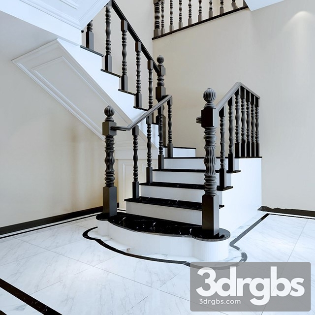 China Stair 24 3dsmax Download - thumbnail 1