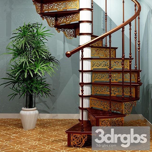 China Stair 30 3dsmax Download - thumbnail 1