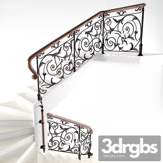 China Stair 45 3dsmax Download - thumbnail 1