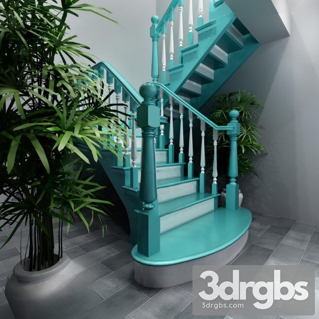 China Stair 53 3dsmax Download - thumbnail 1