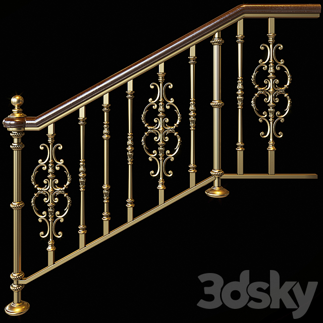 Classic staircase 3DSMax File - thumbnail 1