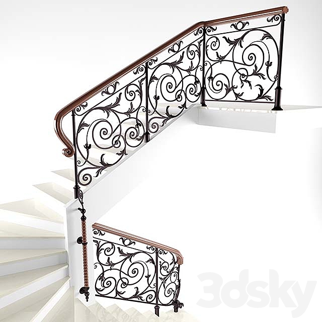 Classic Staircase 3DSMax File - thumbnail 1