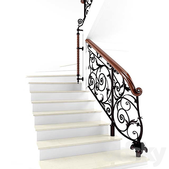 Classic Staircase 3DSMax File - thumbnail 3