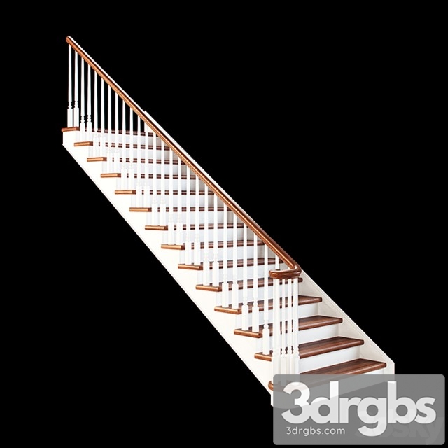 Classical Staircase 3dsmax Download - thumbnail 1