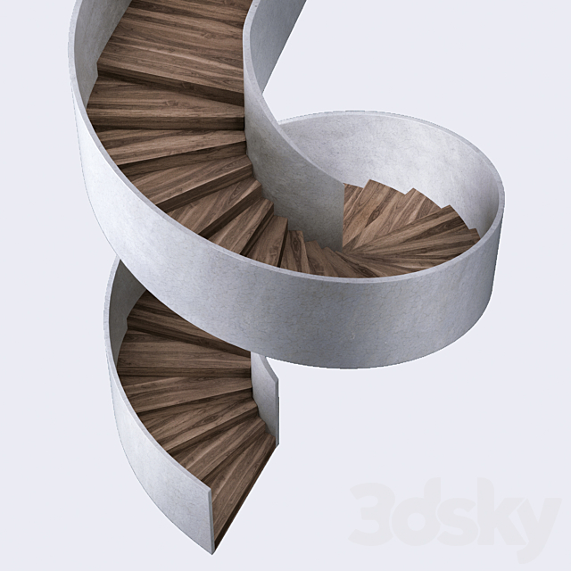 Concrete Stair 3DSMax File - thumbnail 2