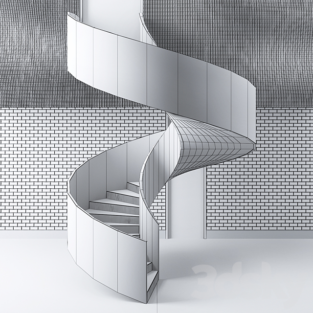 Concrete Stair 3DSMax File - thumbnail 3