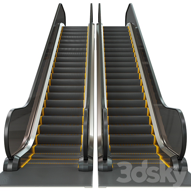 Escalator 3DS Max Model - thumbnail 2