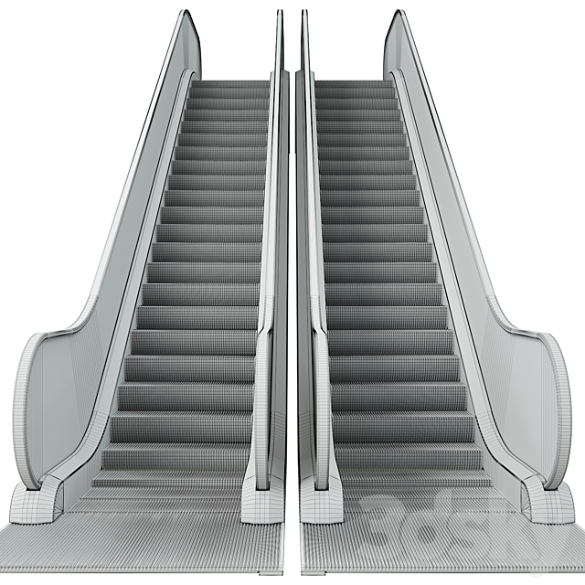 Escalator 3DS Max Model - thumbnail 7