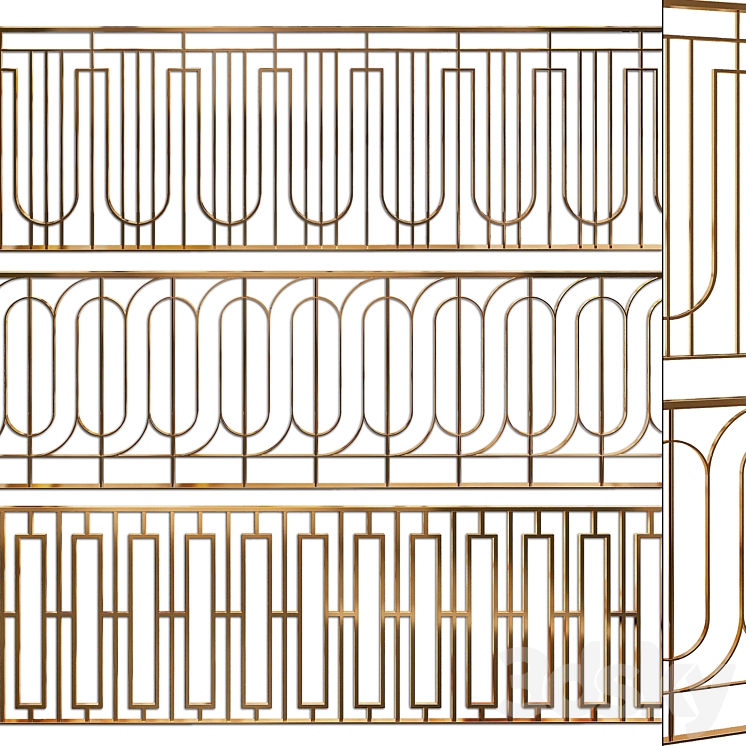 Fence set 03 3DS Max - thumbnail 1