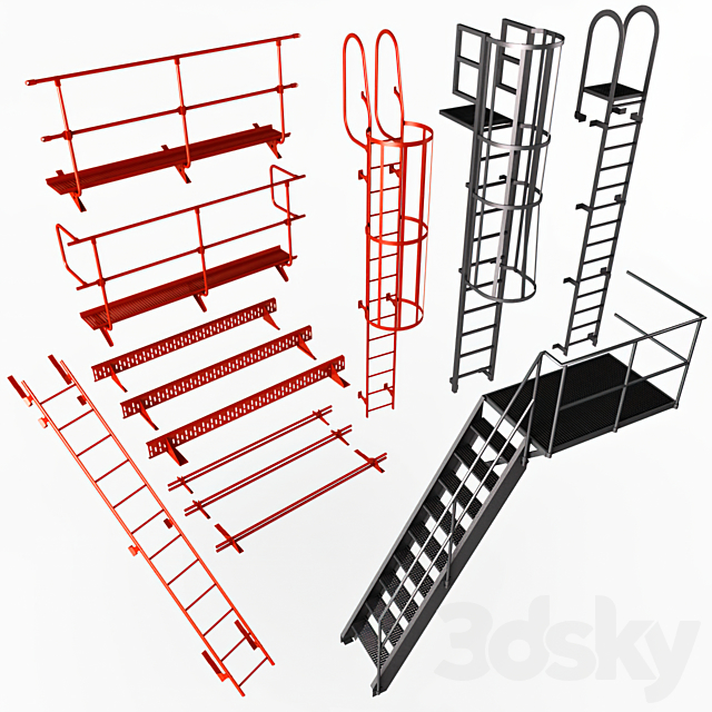 Fire Safety Elements _ Fire Safety Elements 3DSMax File - thumbnail 1