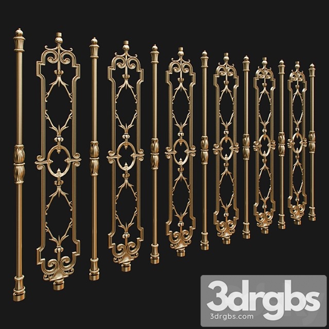 Forged balusters 3dsmax Download - thumbnail 1