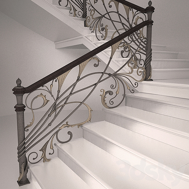 Forged banisters 3DSMax File - thumbnail 1