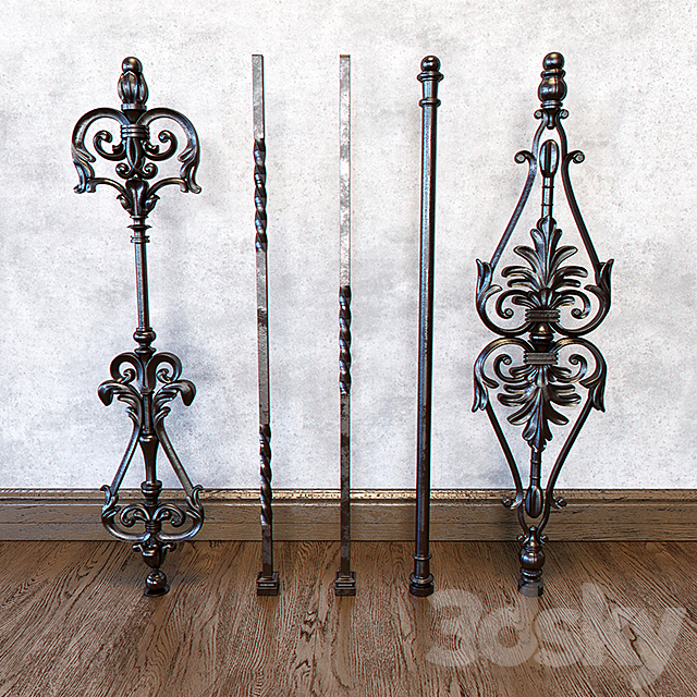 Forged elements. balusters 3DSMax File - thumbnail 1