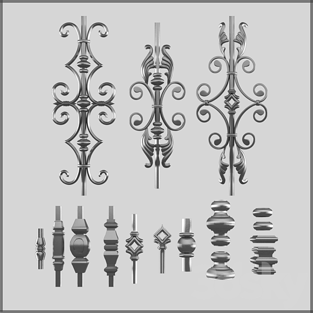 Forged elements. Part 2 3ds Max - thumbnail 1