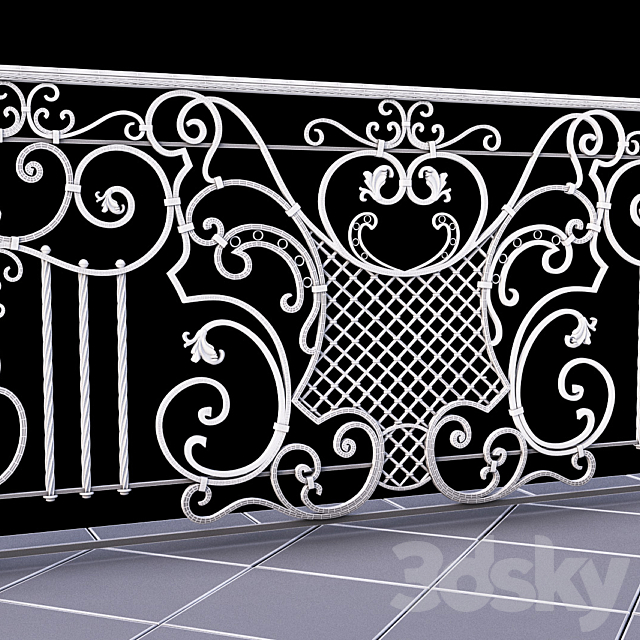 forged railings 3DSMax File - thumbnail 3