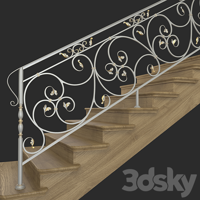 Forged Railings (art.2038) 3DS Max Model - thumbnail 2