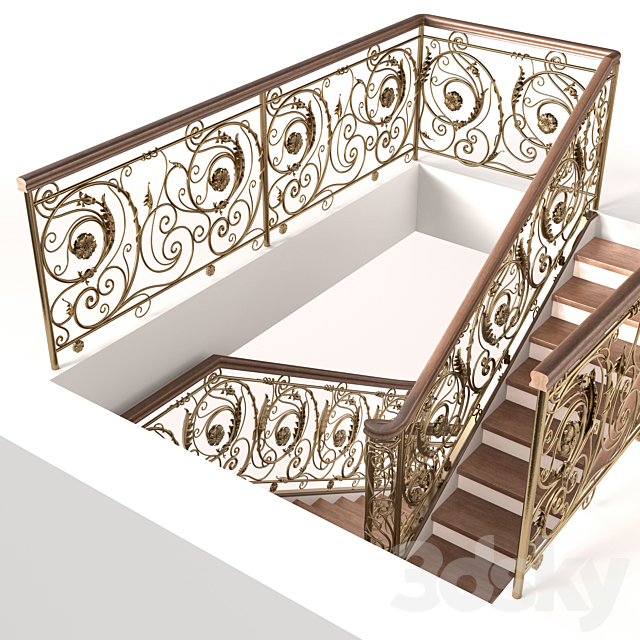 Forged stairs 3DSMax File - thumbnail 2