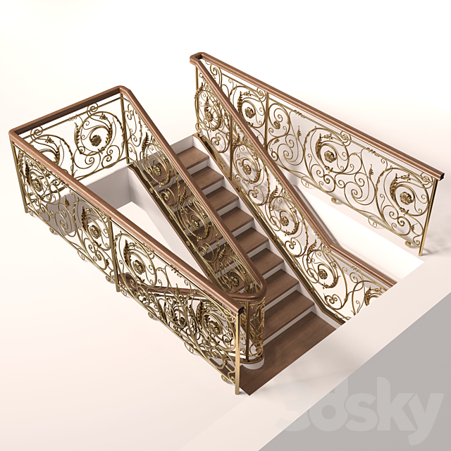 Forged stairs 3DSMax File - thumbnail 3