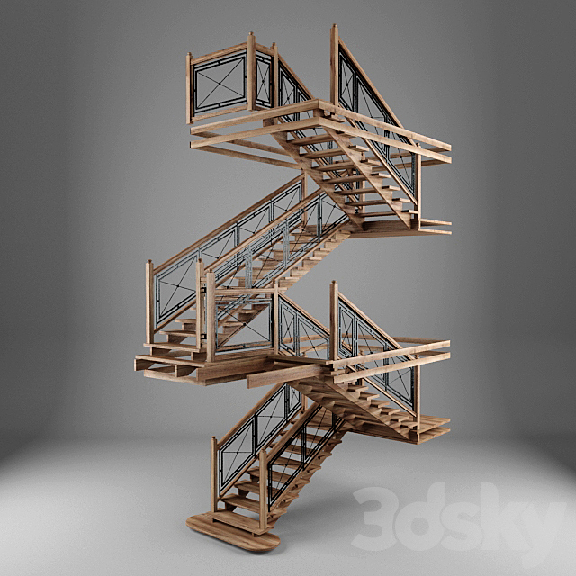 ladder chalet 3DSMax File - thumbnail 2