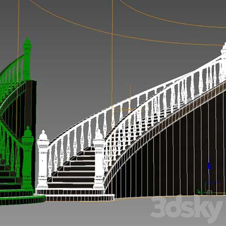 Ladder ladder 3DS Max - thumbnail 2