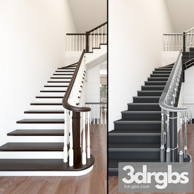 Lestnica Stair 3dsmax Download - thumbnail 1