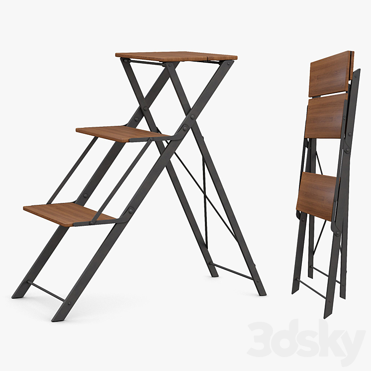 Mis en Demeure – Stool hastings 3DS Max - thumbnail 1