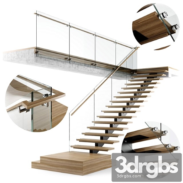 Modern interior stair 06 - thumbnail 1