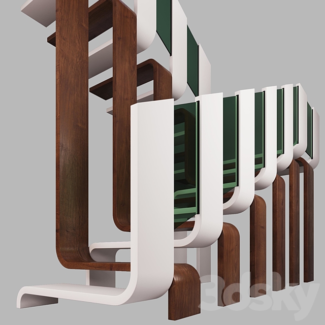 Modern Stair – 3 3DS Max Model - thumbnail 4