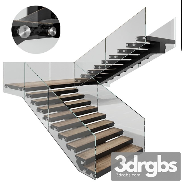 Modern Stair No6 2 3dsmax Download - thumbnail 1