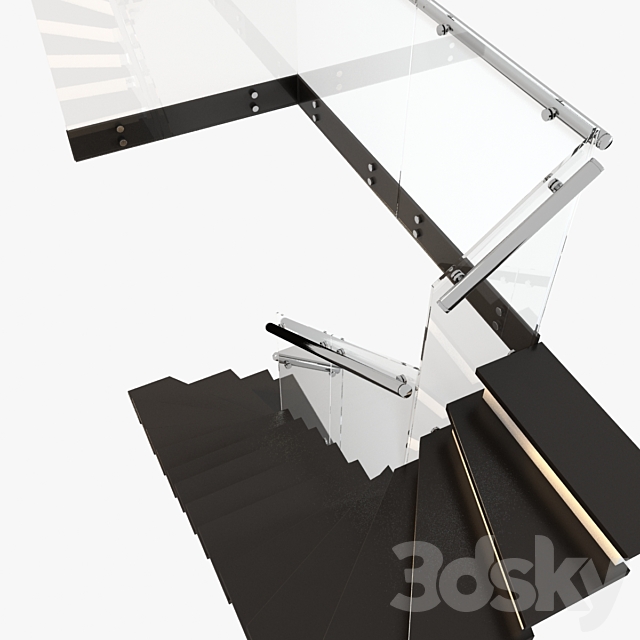 Modern Staircase 3DSMax File - thumbnail 2