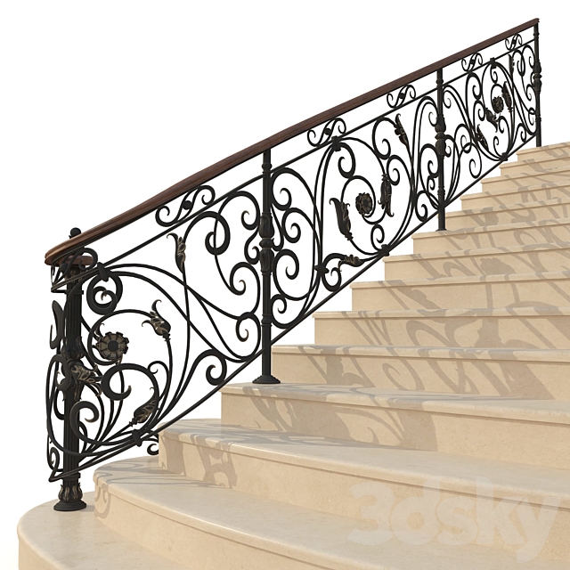 Railing_1211 3DS Max Model - thumbnail 3