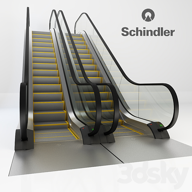 Schindler escalator 3DSMax File - thumbnail 1