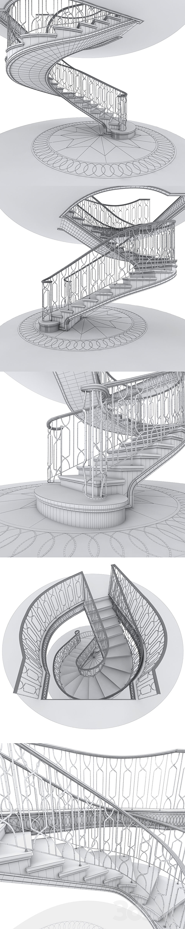 Screw Stairs Screw Stairs 3DS Max Model - thumbnail 3