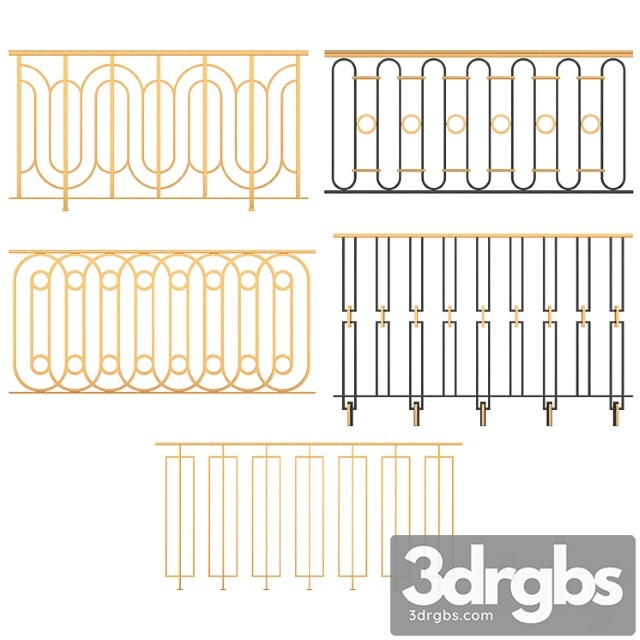 Set of classic railings - thumbnail 1