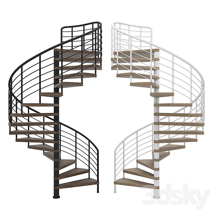 Spiral staircase 3DS Max - thumbnail 1