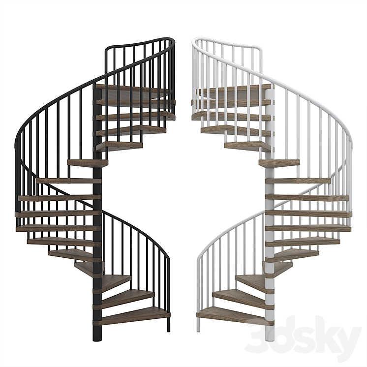 Spiral staircase 3DS Max - thumbnail 1