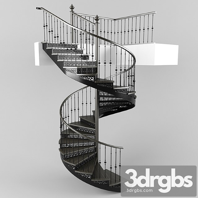 Spiral Staircase 3dsmax Download - thumbnail 1