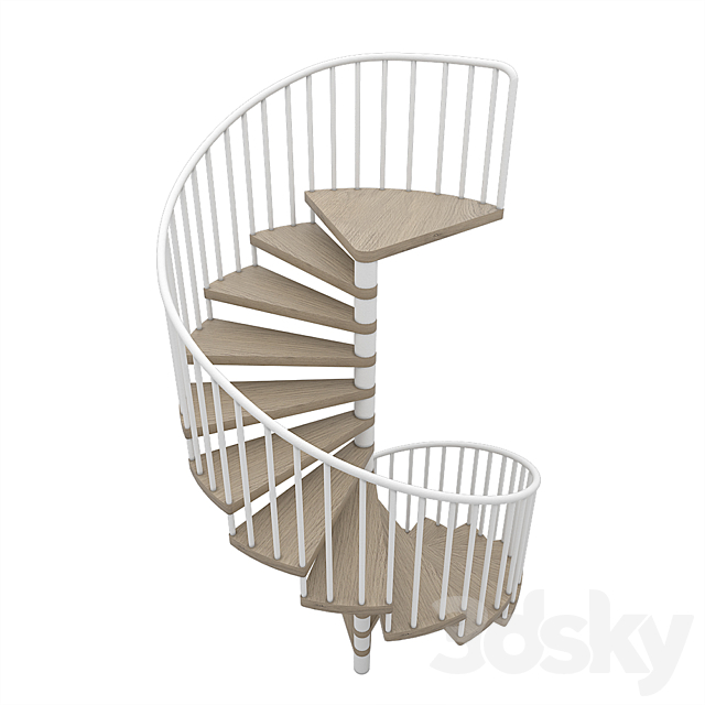 Spiral staircase 3DSMax File - thumbnail 2