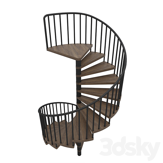 Spiral staircase 3DSMax File - thumbnail 3