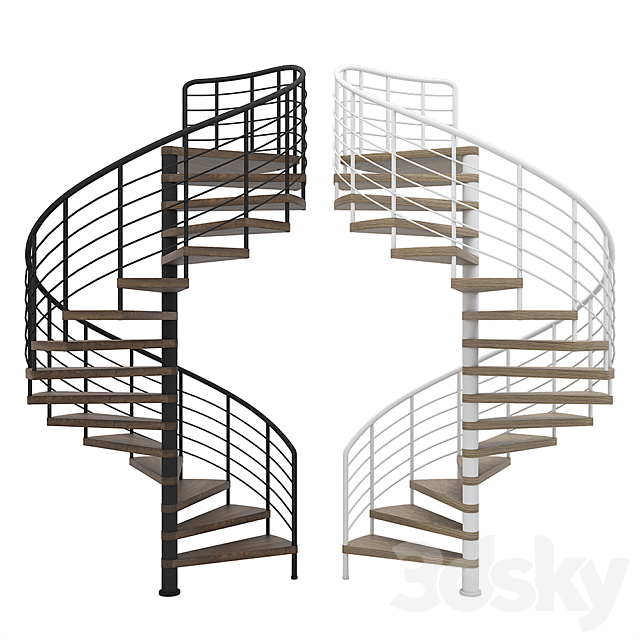 Spiral staircase 3DSMax File - thumbnail 1