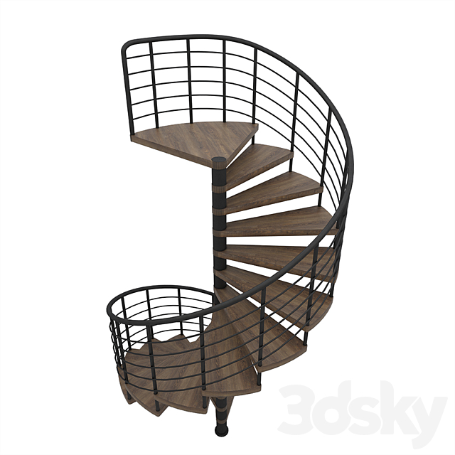 Spiral staircase 3DSMax File - thumbnail 3