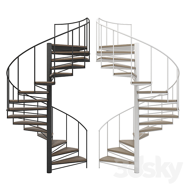 Spiral staircase 3DSMax File - thumbnail 1