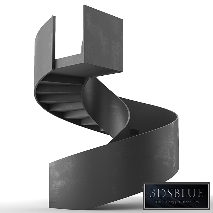 Spiral staircase 7 3DS Max - thumbnail 3