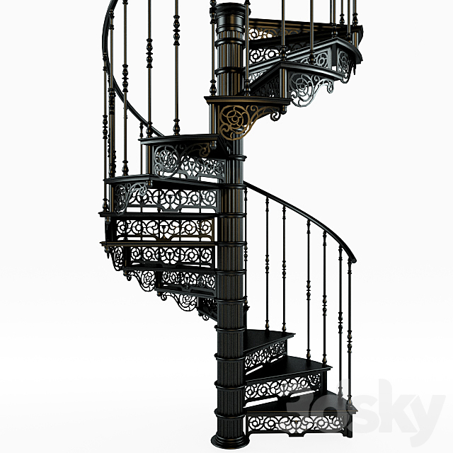 Spiral staircase _ Spiral staircase 3DSMax File - thumbnail 1