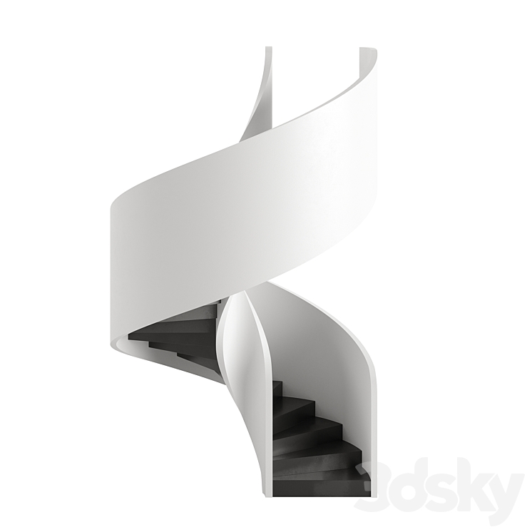 Spiral Staircase Type 6 3DS Max - thumbnail 1