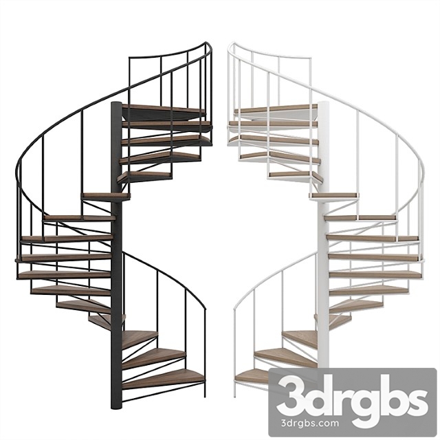 Spiral staircase_2 3dsmax Download - thumbnail 1