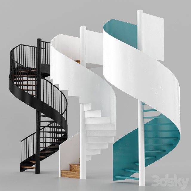 Spiral Staircases 3dsmax Download - thumbnail 1