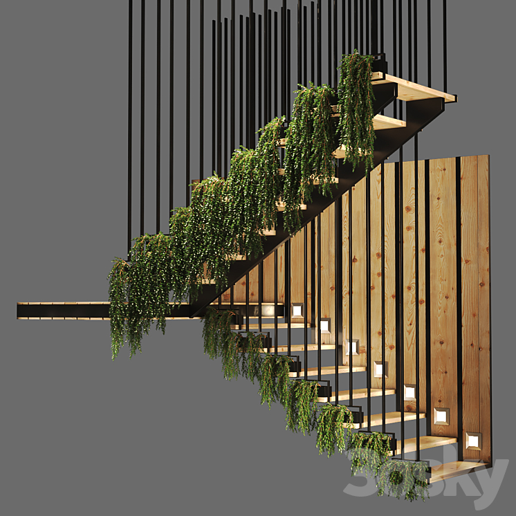 stair 552 3DS Max Model - thumbnail 1