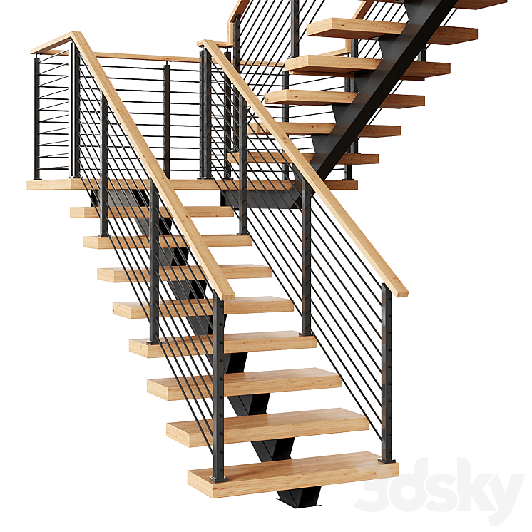 Stair 6 3DS Max Model - thumbnail 2