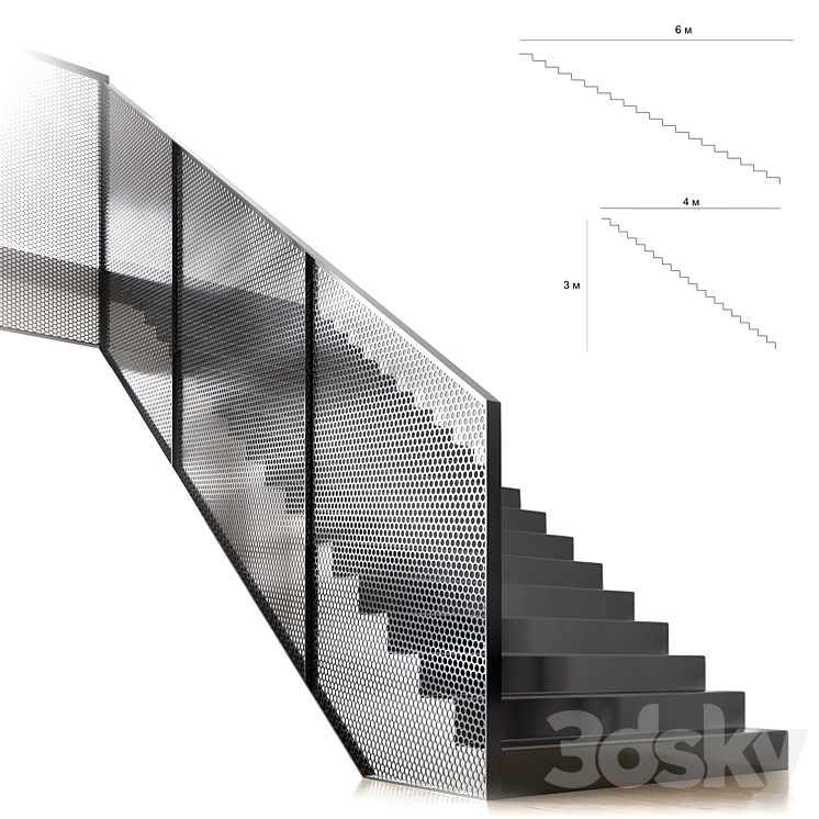 Stair loft 3DS Max - thumbnail 1